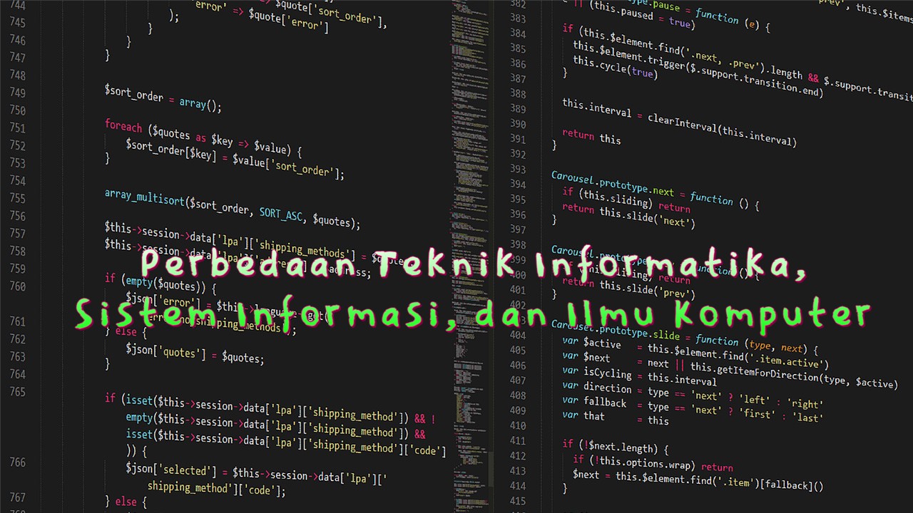 Perbedaan Teknik Informatika, Sistem Informasi, dan Ilmu Komputer